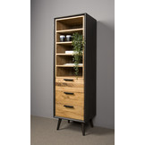 Tower Living Bresso | Boekenkast massief eikenhout | 55 cm