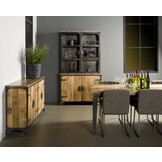 Vitrinekast industrieel Basto | 120x45 cm | Tower Living