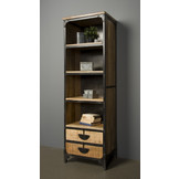 Boekenkast industrieel Basto | 190x60 cm | Tower Living