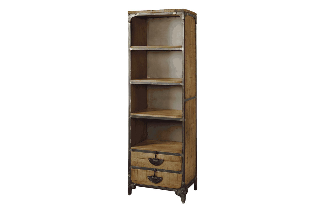 Boekenkast industrieel Basto | 190x60 cm | Tower Living