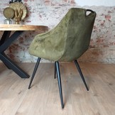 Eetkamerstoel Anne | Moss velvet