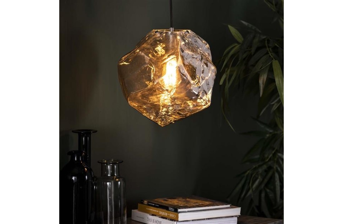 Glazen Hanglamp | Little Rock chroom | 1L