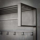 Kapstok | Oxford | 2x6 haken met roede