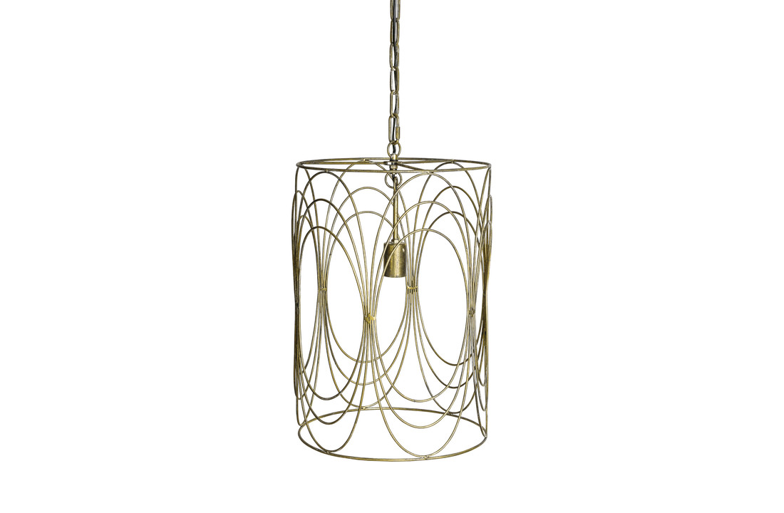 IJzeren hanglamp goud | Nadia