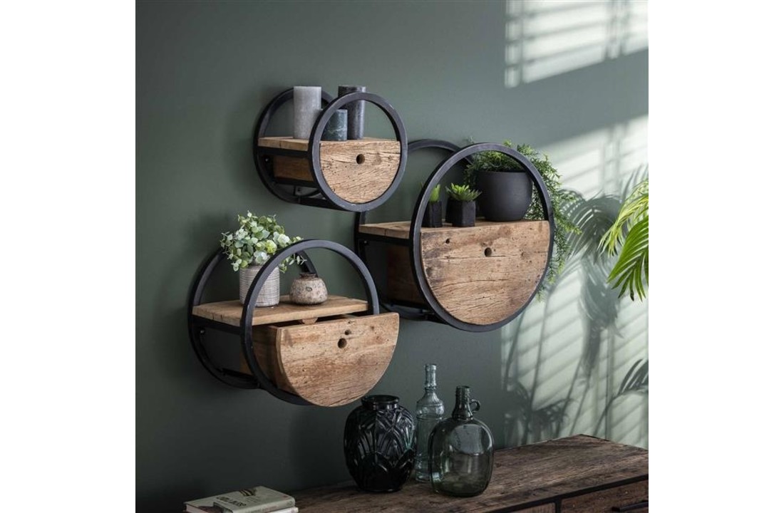 Rond wandrek York | met lade | Ø 50 cm