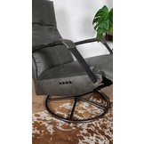 Relaxfauteuil Deliza Essenza leer Antraciet
