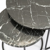 Marmeren salontafel | Romeo set van 2