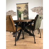 Ronde eettafel Brix Sturdy | Mangohout | 140 cm