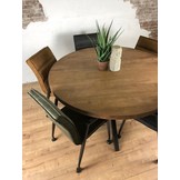 Ronde eettafel Brix Sturdy | Mangohout | 140 cm