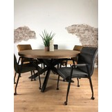 Ronde eettafel Brix Sturdy | Mangohout | 140 cm