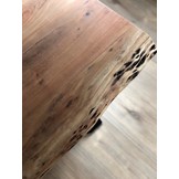 Live Edge boomstamtafel | X- of U-poot | 240 cm