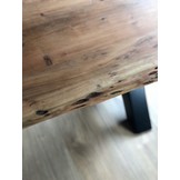 Live Edge boomstamtafel | X- of U-poot | 240 cm