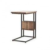Slider & laptoptafel | Mangohout & staal