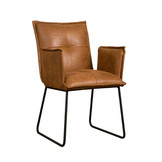 Eetkamerstoel Seda | Met armleuning cognac