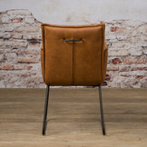 Eetkamerstoel Seda | Met armleuning cognac