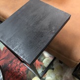 Slider & laptoptafel mangohout | Zwart