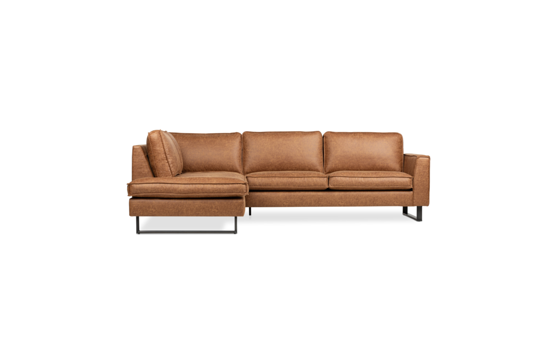 Hoekbank Tijn links cognac