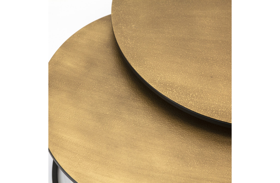 Bijzettafel set Setto brass