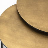 Bijzettafel set Setto brass
