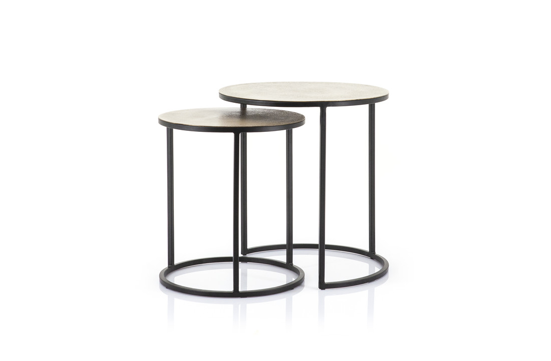 Bijzettafel set Setto brass