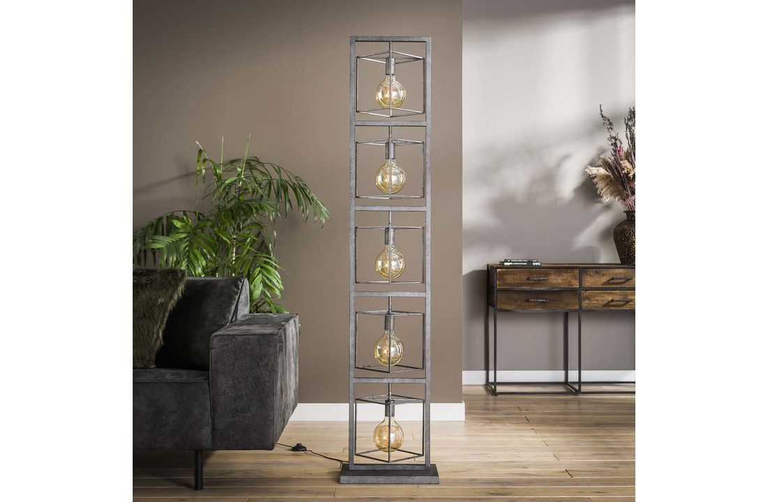 Metalen vloerlamp | Bowdon 5L