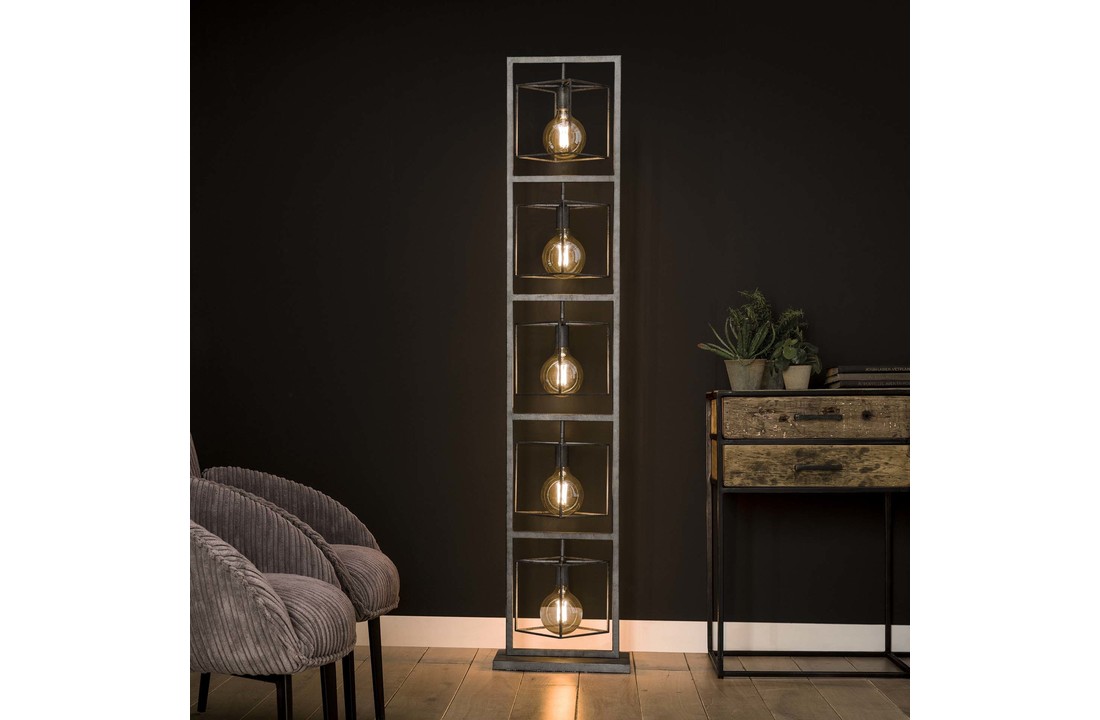 Metalen vloerlamp | Bowdon 5L