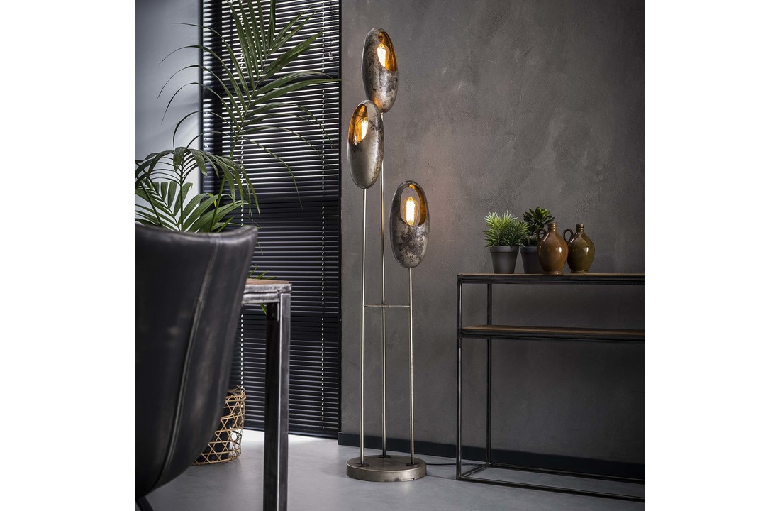 Metalen vloerlamp | Brighton 3L