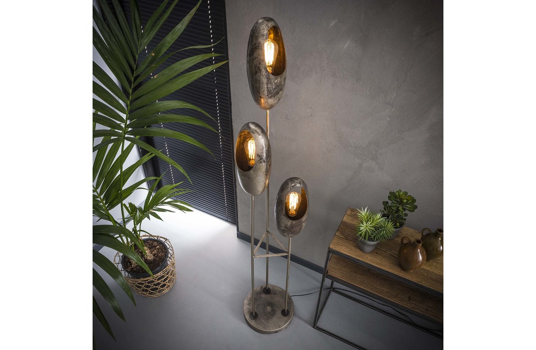 Metalen vloerlamp | Brighton 3L
