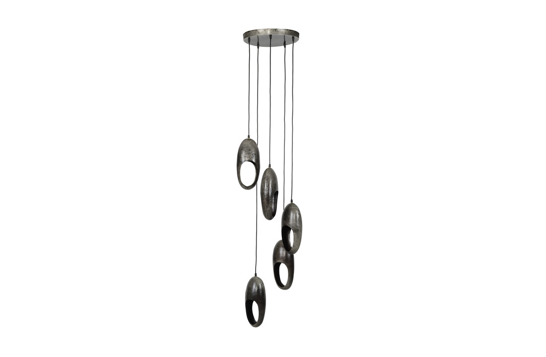 Metalen hanglamp | Brighton getrapt 5L