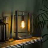 Industriële tafellamp metaal | Flint 1L