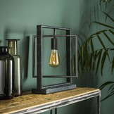 Industriële tafellamp metaal | Flint 1L