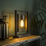 Industriële tafellamp metaal | Flint 1L