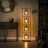 Industriële vloerlamp metaal | Flint 4L