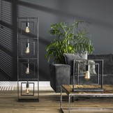 Industriële vloerlamp metaal | Flint 4L