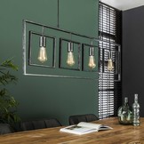 Industriële hanglamp metaal | Flint 4L