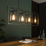 Industriële hanglamp metaal | Flint 4L