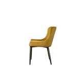 Velvet eetkamerstoel Oledo | Geel