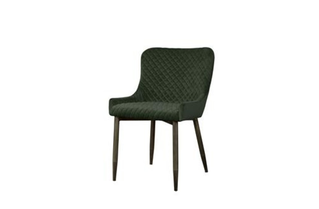 Velvet eetkamerstoel Oledo | Groen