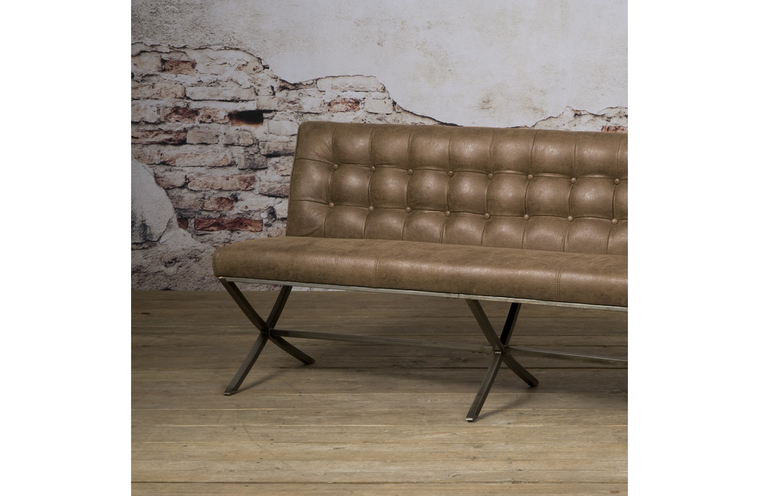 Eetkamerbank Barcelona donkerbruin | 155-185 cm