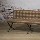 Eetkamerbank Barcelona donkerbruin | 155-185 cm