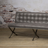 Eetkamerbank Barcelona antraciet | 155-185 cm