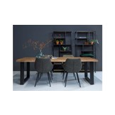 Industriële eettafel Sturdy tree top U-poot | 180 - 240 cm