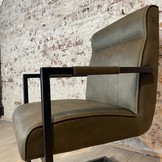 Industriële eetkamerstoel Jop | Moss