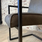 Industriële eetkamerstoel Jop | Antraciet