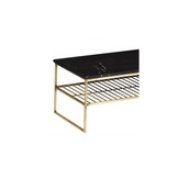 Marmeren salontafel Dian | Black & Gold 90 cm