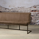 Ferro eetkamerbank cognac | 135-205 cm