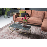 Marmeren salontafel Dian | Black & Gold 90 cm