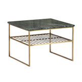 Marmeren salontafel Dian | Green & Gold 55 cm