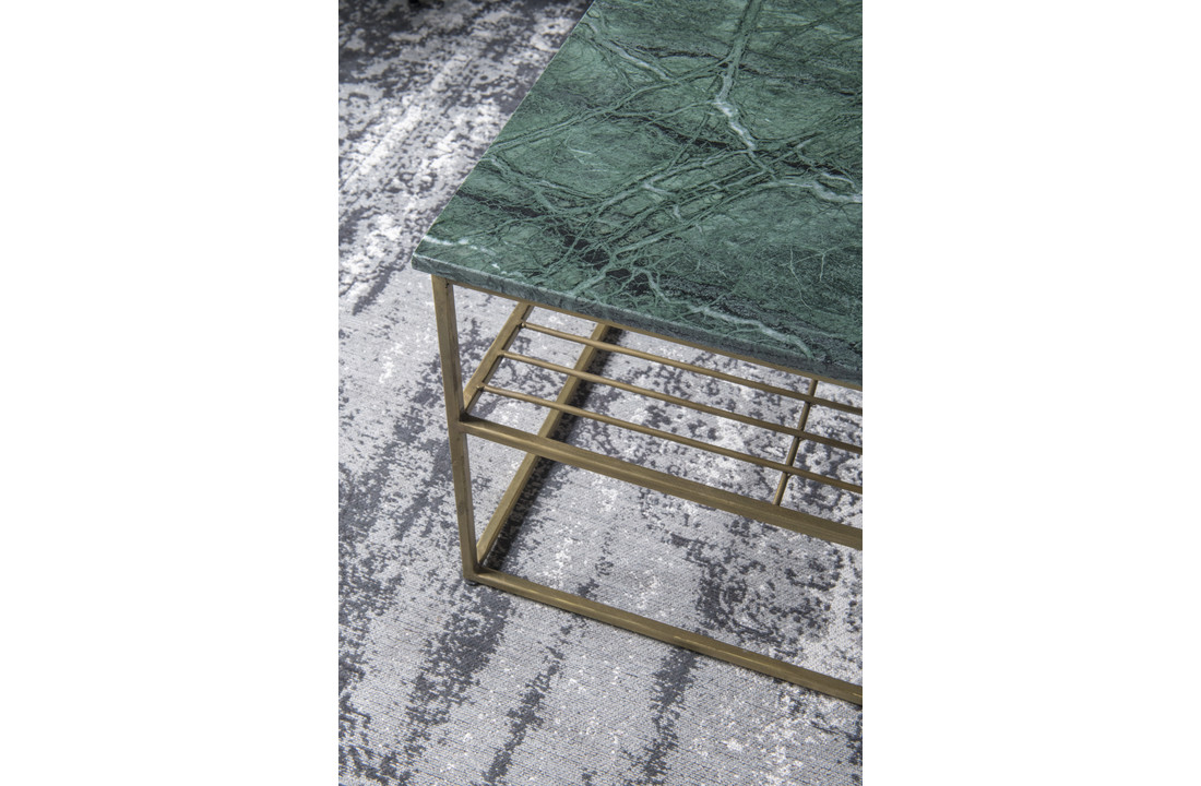 Marmeren salontafel Dian | Green & Gold 55 cm