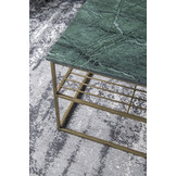 Marmeren salontafel Dian | Green & Gold 55 cm